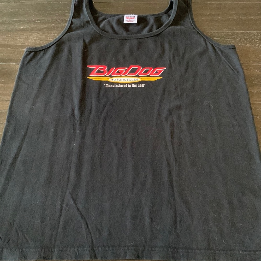 Big Dog Motorcycle Women’s Size Large Tank Top Black